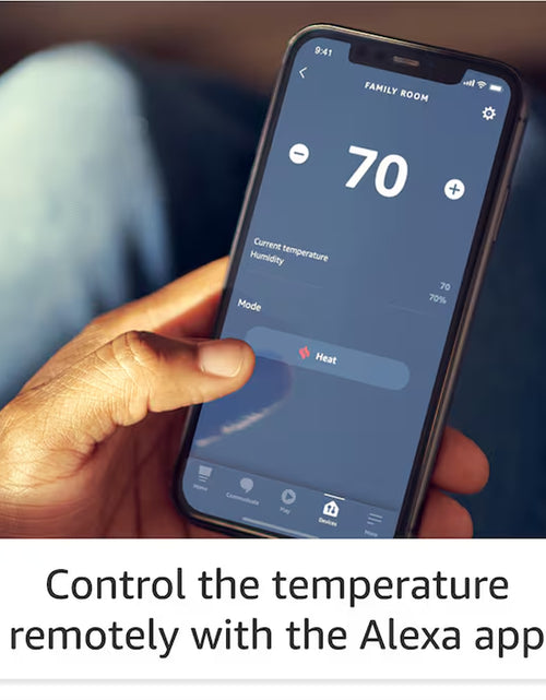 Load image into Gallery viewer, Smart Thermostat ENERGY STAR Certified, DIY Install, Works with Alexa - C-Wire Required
